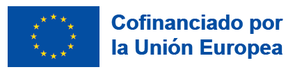 Emblema de la Unión Europea. Cofinanciado por la Unión Europea